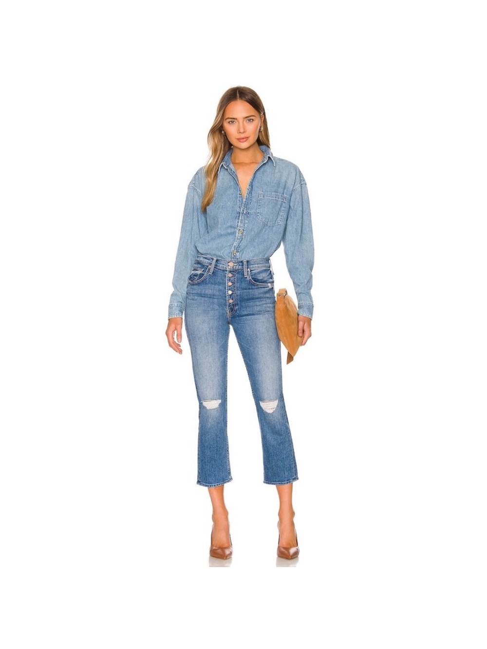 MOTHER The Pixie Tomcat Crop Not Cut & Pasted - Size 28